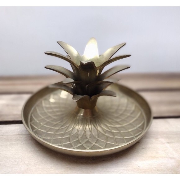 Unbranded Accents Vintage Candle Holder Made In India Solid Brass